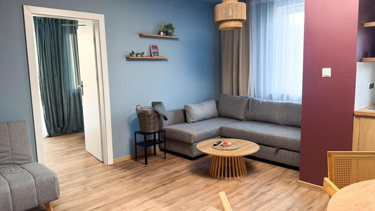 Blue With Balcony Apartament